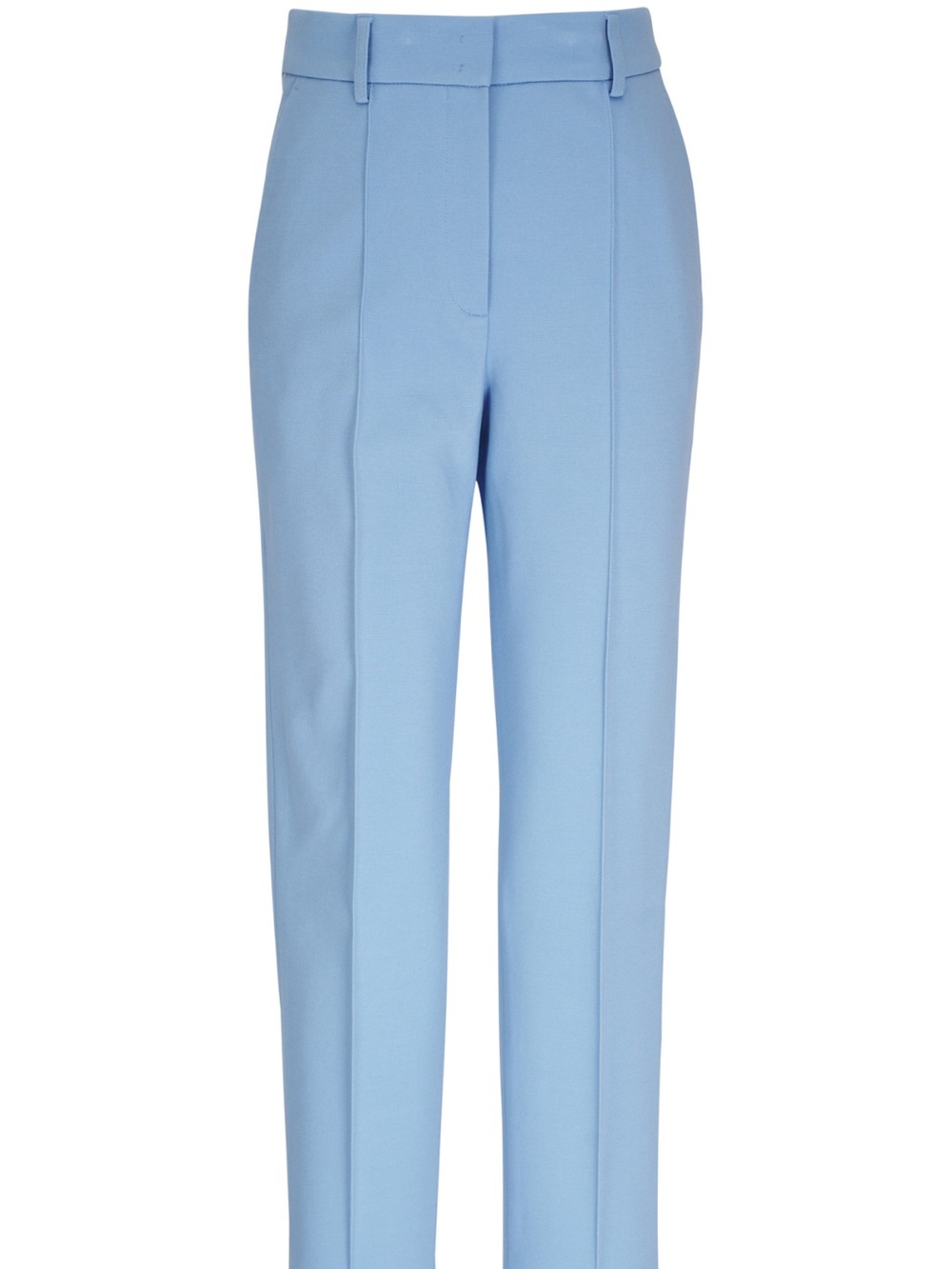 Akris Punto Ferry Sky Blue Tailored Straight-Leg Trousers